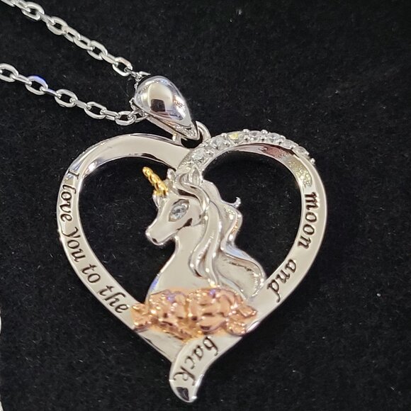 Girl's Unicorn Necklace - Picture 3 of 5